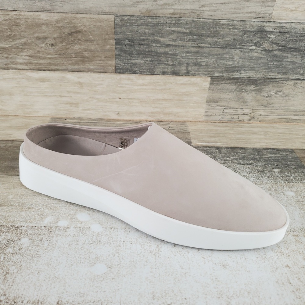 Wolf & Shepherd Cruise Shoes Mules‎ Mens 11 Warm Gray Brilliant White Suede